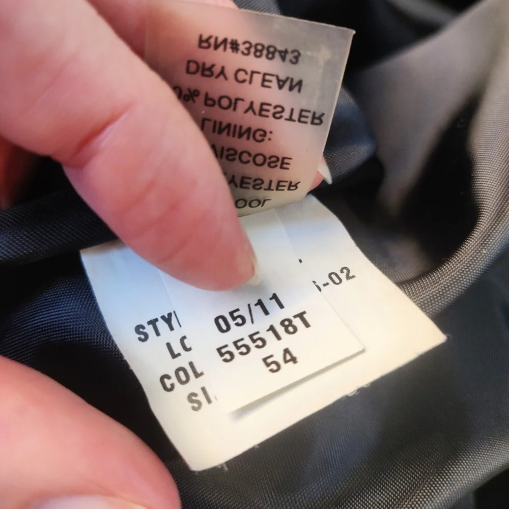 Tahari Courtney Military Wool Blend Peacoat - Picture 7 of 11